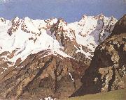Levitan, Isaak Gebirgskette. Montblanc oil painting on canvas